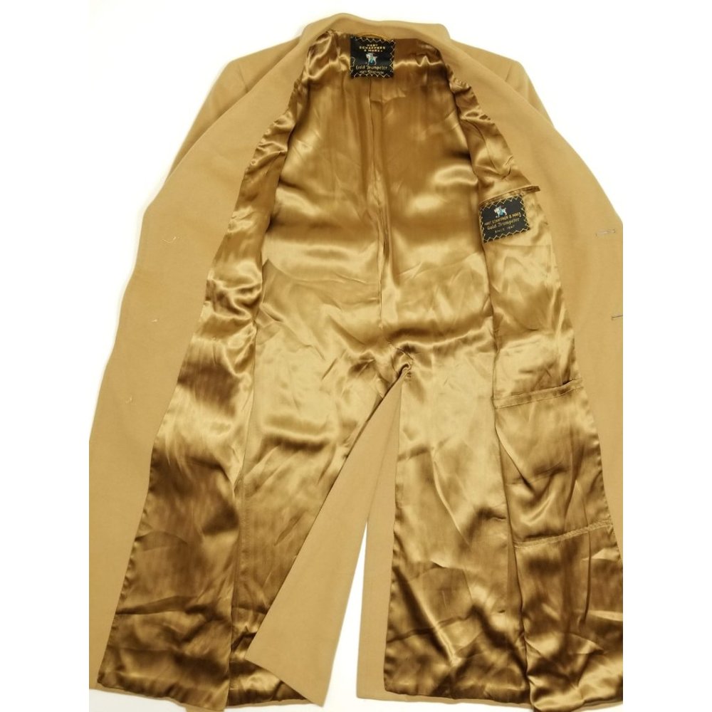 Hart Schaffner Marx Gold Trumpeter Dark Cashmere L - Picture 3 of 7